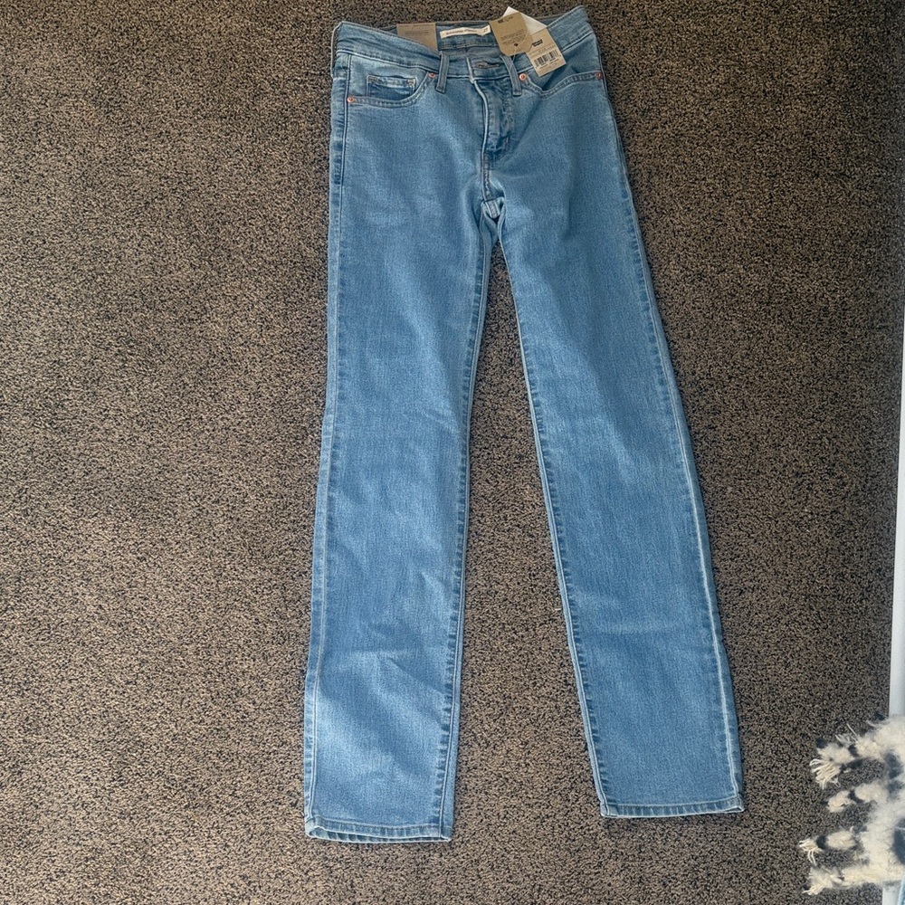 Levi's Light Blue Shaping Straight Jeans